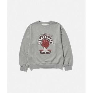 [플랙진] 여성 빈티지 오버사이즈 스웨트셔츠 PWTF1WSL25W