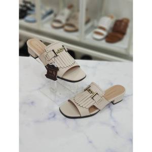 [한슈]한슈 세이브존07 오픈토 가죽 뮬 미들힐 HS833012gd (1627