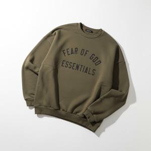 피어오브갓 남성 에센셜 맨투맨 (192BT246264F OLIVE) 24FW