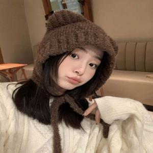 야옹이 보넷비니 캣비니 니트비니 여성 큐티 귀 모자