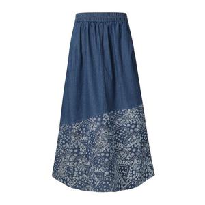 [보니스팍스]페이즐리 배색 롱 스커트 (XP2WH005L0)