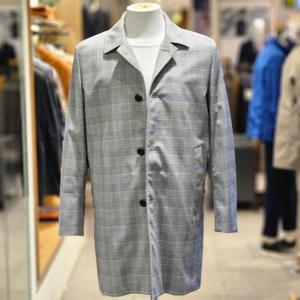 [트레몰로]  TRNEBXS2201_글렌체크 트렌치코트