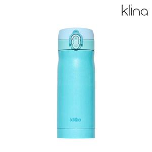 클리나 보온보냉 원터치 텀블러 350ml 펄/블루