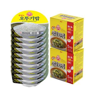 오뚜기밥 210g 10개 + 간편 사골우거지국(5입) 2개
