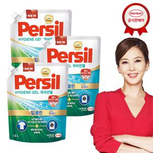 퍼실 딥클린 하이진젤 1.8Lx3개 세탁세제 겸용