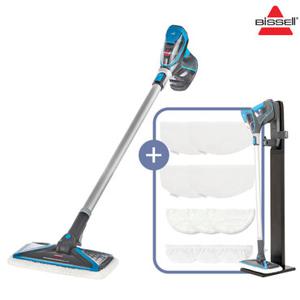 비쎌 슬림 스팀청소기 MEGA 패키지 (그레이블루+정품걸레10P+거치대)