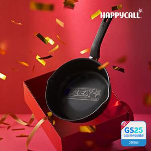 [12월8일 단하루특가+GS편의점 2,000원 기프티콘 증정] HC해피콜 플렉스팬 IH 와이드 인덕션 후라이팬 22cm(매트블랙)