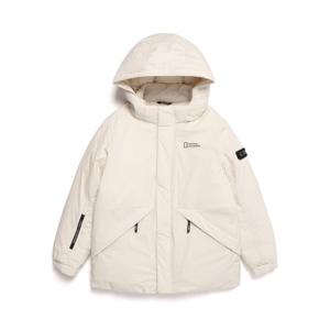 [내셔널지오그래픽 키즈] K224UDW820 키즈 미드기장 씬 다운 점퍼 IVORY