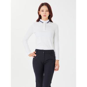 [볼빅어패럴] 여성 골프 니트에리 티셔츠 VLTSN902_OW