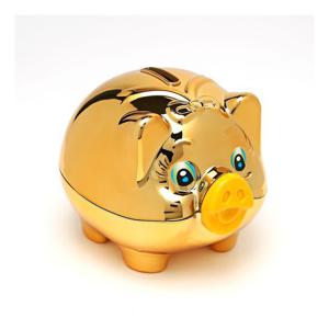 [도토로]큐티 골드 돼지 저금통(중)/판촉사은품 복돼지 저금통