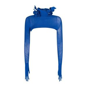 오프화이트 긴팔 탑 OWHT003S23KNI001 4545 BLUE