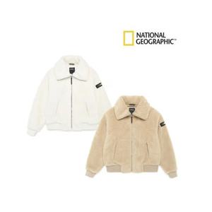 내셔널지오그래픽N224WFJ120 세티아 숏기장 플리스 여성집업