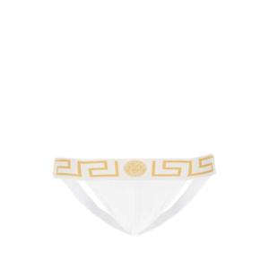 베르사체 남성 화이트 Stretch 코튼 티팬티 AUU01017A232741 A81H