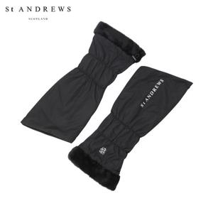 [세인트앤드류스] 여성 퍼 블록 로고 스트링 레그워머