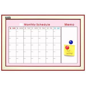 자석 컬러스케쥴보드 50X70cm 월중계획표 칠판