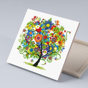 아이러브페인팅 DIY캔버스형 보석십자수 30x30cm 플라워트리