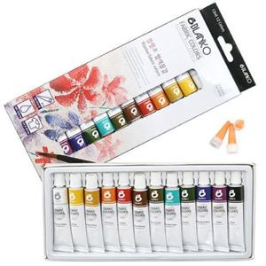 블랭코 염색물감 12ml 12색세트 패브릭 옷 직물 섬유 염색물감