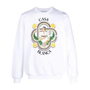 카사블랑카 르 주르 오가닉 코튼 스웨트셔츠 UMF23JTP001