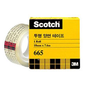 3M 스카치 투명 양면테이프 리필 665R (18mmx7.6m)
