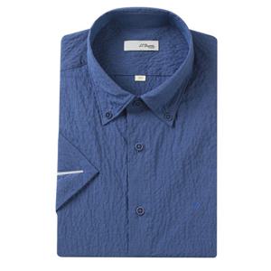 (듀퐁)25년 SS 신상 -SE5MM11HS112SNY(네이비)- 일반핏 버튼다운 써커 반팔셔츠