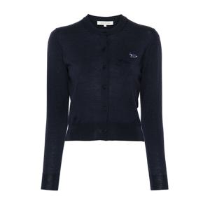 메종키츠네 베이비 폭스 패치 가디건 네이비 MW00507KT1036 P492