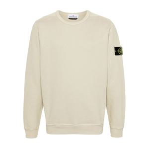 스톤아일랜드 브러쉬드 코튼 맨투맨 베이지 811562420 V0097