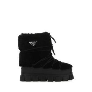 프라다 남성 블랙 러버 스노우 부츠 2U032NF040173 F0002