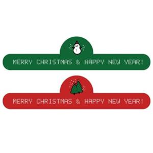 아트박스/디자인아지트 수제데코스티커크리스마스 띠지