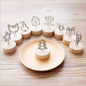 아트박스/연호디자인 우드메모클립 9종