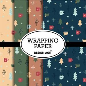 아트박스/디자인아지트 [기성]포장지해피 크리스마스