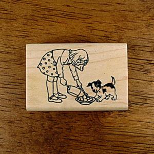 아트박스/스탬프 하우스 [동물&곤충]소녀와 강아지