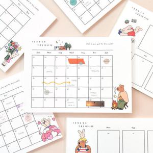 아트박스/모노라이크 해피앤럭키 A4 플래너 (먼슬리위클리)