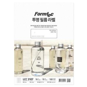 아트박스/오피스큐 레이저용 투명 라벨 16칸 10매 LCC 3107 폼텍