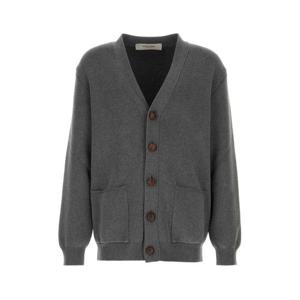 골든구스 남성 그레이 Dark 면 V넥 가디건 GMP00946P000662 60304