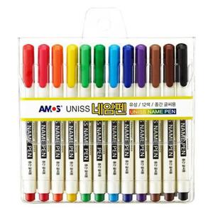 아트박스/오피스큐 아모스 유니스 네임펜 12색