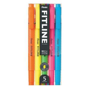 아트박스/오피스큐 펜텔 피트라인 형광펜 5색세트
