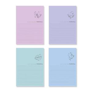 아트박스/아이비스 1000 제본노트(모던라인-고래)