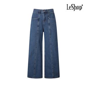 [르샵]앞 절개 와이드핏 데님 팬츠 (BP4PT008A)