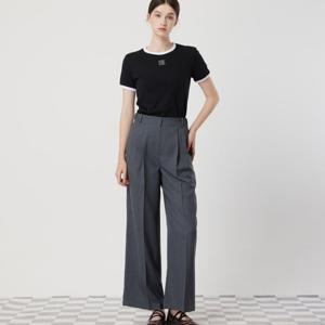 [씨씨콜렉트] 백밴딩 투턱 와이드 팬츠