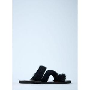 25 FW 드리스반노튼 남성 울드 가죽 샌들  dvn0160031blk