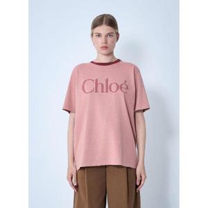 25 FW 끌로에 여성 로고 모티프 티셔츠 chl0261005pin