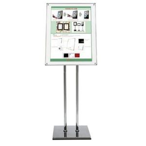 포스터 자석액자 스탠드(APS-1400CP) B3 크롬 백색펄 부착식액자