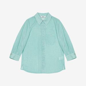 [베스띠벨리]셔링 포인트 스트라이프 셔츠 BKBAE2435