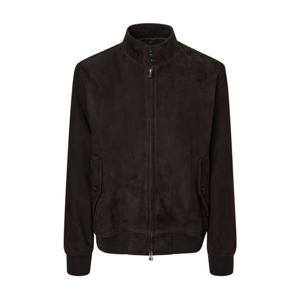 헤지스  25FW  남성 스웨이드 켄싱턴 헤링턴 가죽 점퍼 HZJU5D676W3