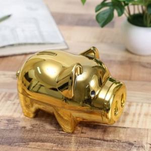 골드팬시돼지저금통(올금장)(대)잔돈저금통 저금통 돼지저금통 인테리어용저금통 복돼지저금통 스마트저금통