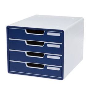 시스맥스서류함 시스맥스)디럭스칼라서류함(13106/4단/네이비) 시스맥스서류정리함