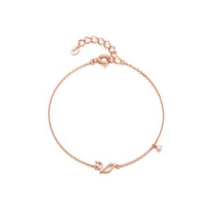 [티르리르]리프 튤리 실버핑크 팔찌 TBSSVP13347M