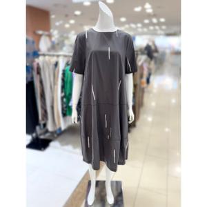 [트리아나]면 박스 라운드넥 원피스 AL2PA15