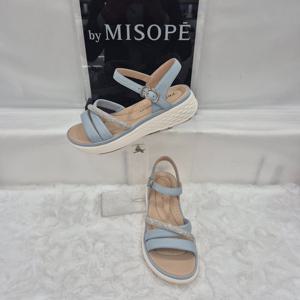 [미소페]By미소페 크로스 스트랩 큐빅 샌들 112HH424IS021 BLUE