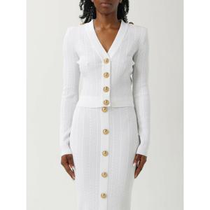 [BALMAIN] 라프리마 여성 가디건 스웨터 FF1KL245KI50 0FA 화이트 /6